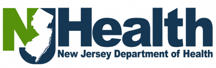 Logos for Prevent Suicide NJ and NJ Health Logos